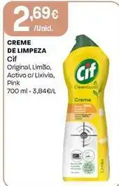 Intermarché Cif - creme de limpeza promoção