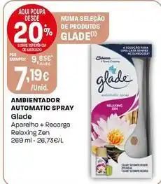 Intermarché Glade - ambientador automatic spray promoção