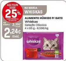 Intermarché Whiskas - alimento humido p/ gato promoção