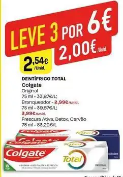 Intermarché Colgate - dentífrico total promoção
