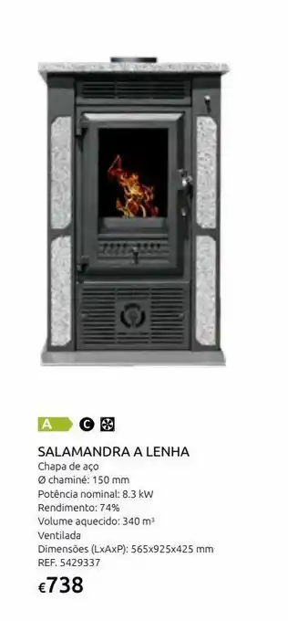 Casa Peixoto Salamandra a lenha spf promoção