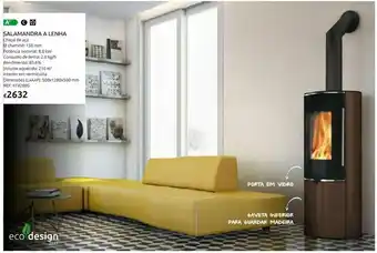 Casa Peixoto Salamandra tally 8 up acero bronze a lenha promoção