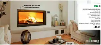Casa Peixoto Recuperador itaca 120 vermiculite a lenha c/kit vent promoção