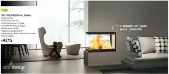 Casa Peixoto Recuperador wind 3 50 a lenha promoção
