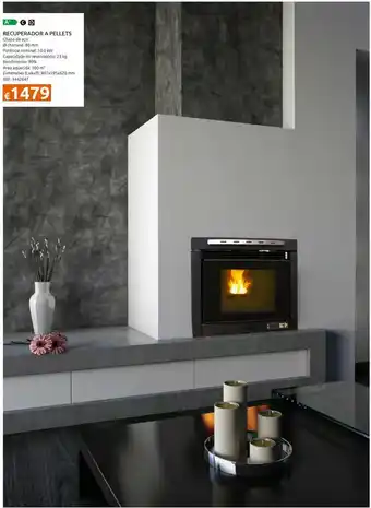 Recuperador delba 10kw a pellet´s