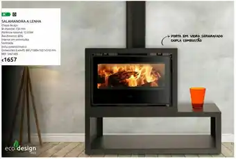 Casa Peixoto Salamandra galaxy 80 c/ movel 12kw a lenha promoção