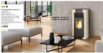 Casa Peixoto Salamandra lyra 12kw canalizavel branco perola a pellets promoção