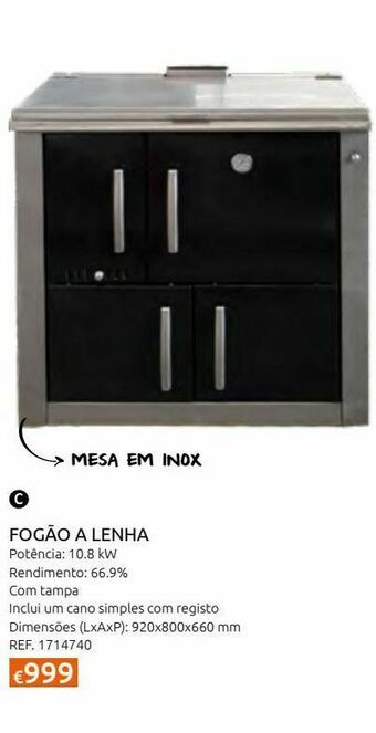 Casa Peixoto Fogão a lenha cozingas promoção