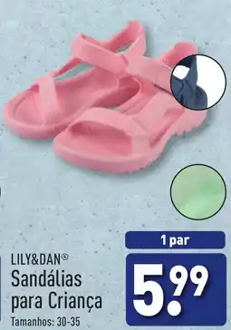 ALDI LILY&DAN Sandálias para Criança promoção