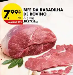 Pingo Doce BIFE DA RABADILHA DE BOVINO a granel kg promoção