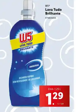 W5 Lava Tudo Brilhante Emb. 1,25 L