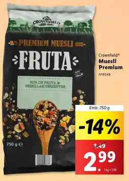 Crownfield Muesli Premium Emb. 750 g