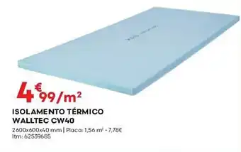 Bricomarché ISOLAMENTO TÉRMICO WALLTEC CW40 promoção