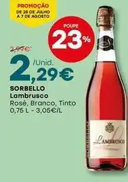 Intermarché Sorbello - lambrusco promoção
