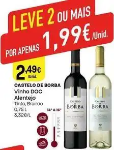 Intermarché Castelo de borba - vinho doc alentejo promoção
