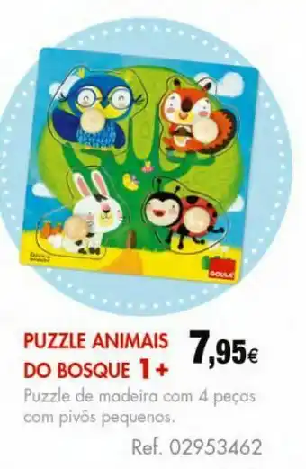 Centroxogo Puzzle animais do bosque madeira promoção