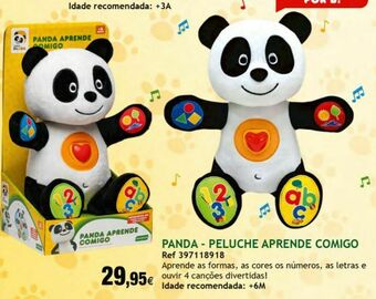 Centroxogo Canal panda peluche aprende comigo promoção
