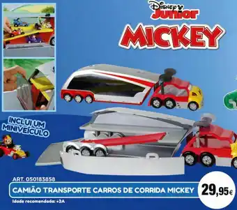 Camião transporte carros de corrida mickey