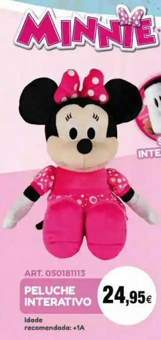Centroxogo Minnie peluche interativo happy sounds promoção