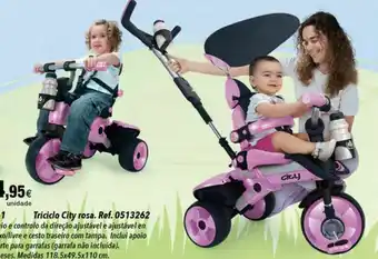 Triciclo city rosa