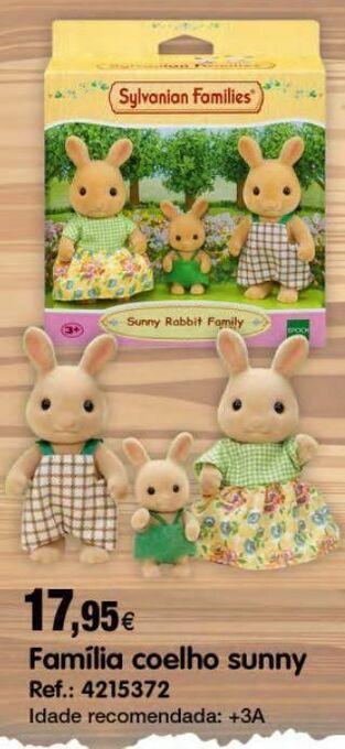Sylvanian families família coelho sunny