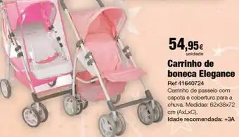 Centroxogo Silla de muñeca de paseo elegance 62x38x72 cm promoção