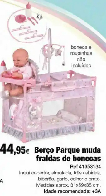Centroxogo Parque muda fraldas de bonecas promoção