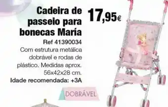 Cadeira de passeio dobrável maría
