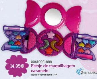 Estojo de maquilhagem infantil caramelo
