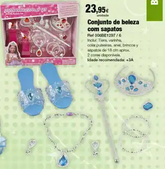 Conjunto de beleza com sapatos