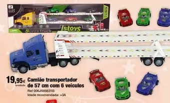 Centroxogo Camião transportador de 57 cm com 6 veículos promoção