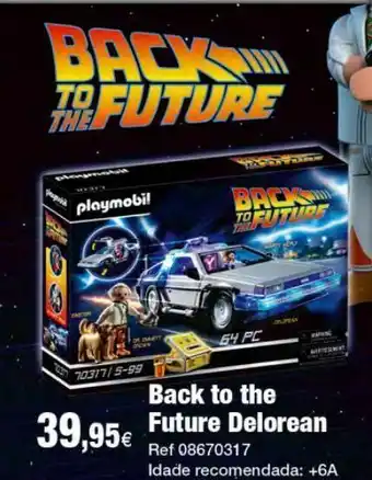 Playmobil back to the future delorean