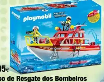 Centroxogo Playmobil barco de resgate dos bombeiros promoção