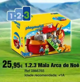 Centroxogo Playmobil 1.2.3 mala arca de noé promoção