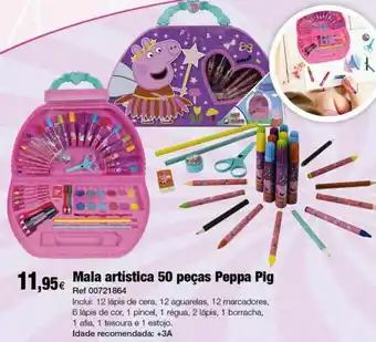 Centroxogo Mala artística 50 peças peppa pig promoção