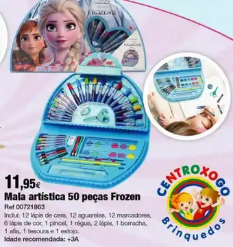 Centroxogo Mala artística 50 peças frozen promoção