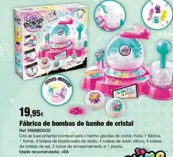 Fábrica de bombas de banho cristal