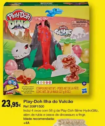 Play-doh ilha do vulcão