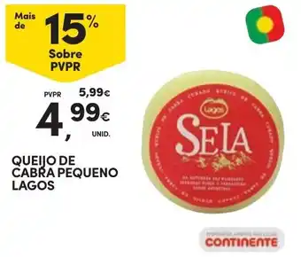 Continente QUEIJO DE CABRA PEQUENO LAGOS promoção