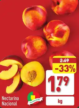 ALDI Nectarina Nacional kg promoção