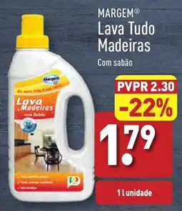 ALDI MARGEM Lava Tudo Madeiras Com sabão 1 l unidade promoção