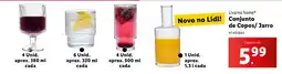 Lidl Livarno home Conjunto de Copos/Jarro promoção