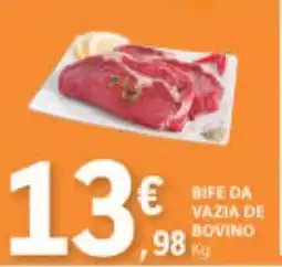 E.Leclerc BIFE DA VAZIA DE BOVINO KG promoção