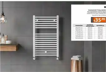 Casa Peixoto Radiador toalheiro água 69x55 cm promoção