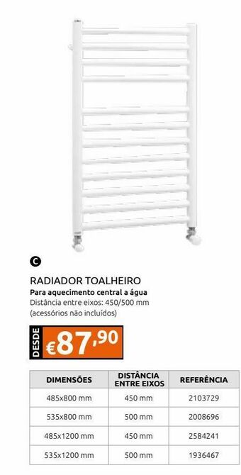 Casa Peixoto Radiador toalheiro água 80x48.5 cm promoção