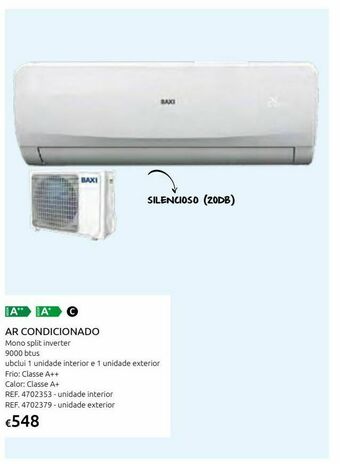 Casa Peixoto Ar cond. baxi multi split «lsgnw25» un. int. - r32 promoção