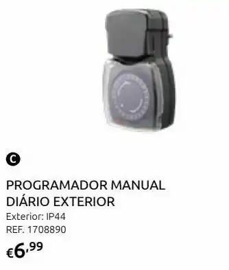 Programador manual diario exterior ip44