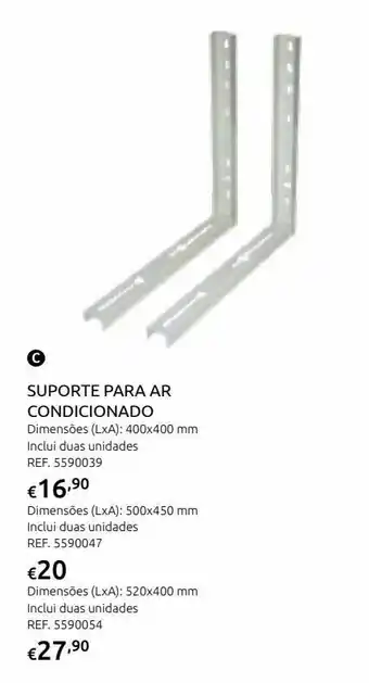 Ar cond.suporte pequeno 400x400(2 unid)