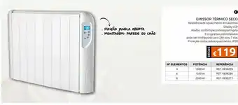 Aquecedor elétrico emissor térmico seco 1000 w