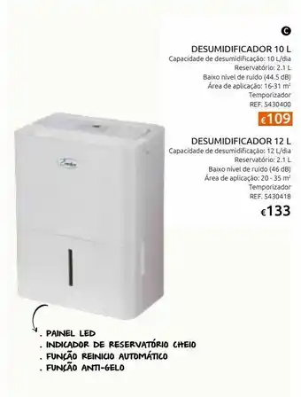 Desumidificador 10 l «emldh10dnr29»